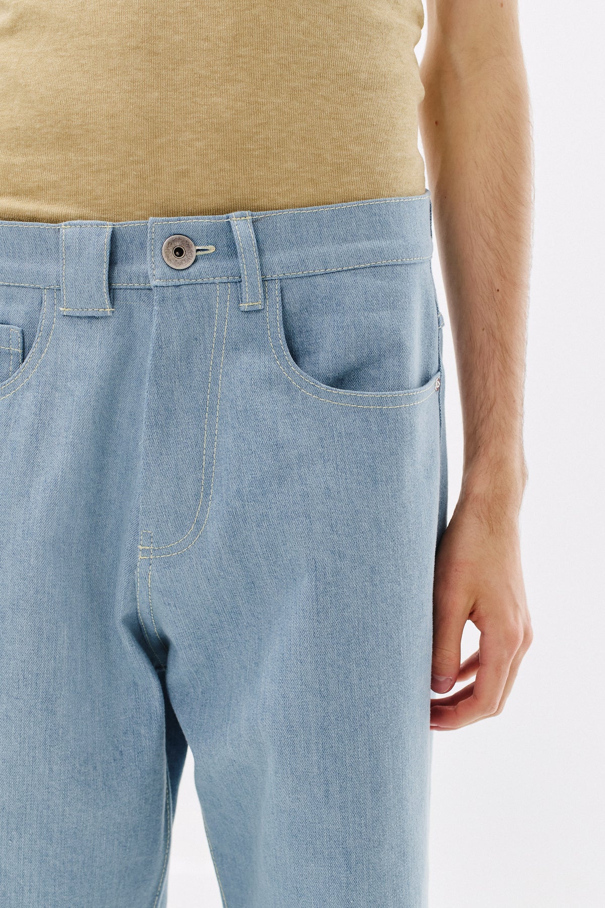 Jeans Wide Leg, Light Blue