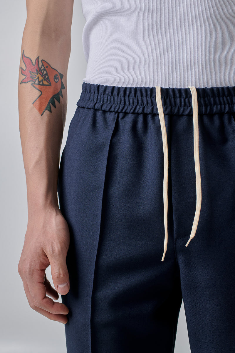 Trackpants Virgin Wool, Navy