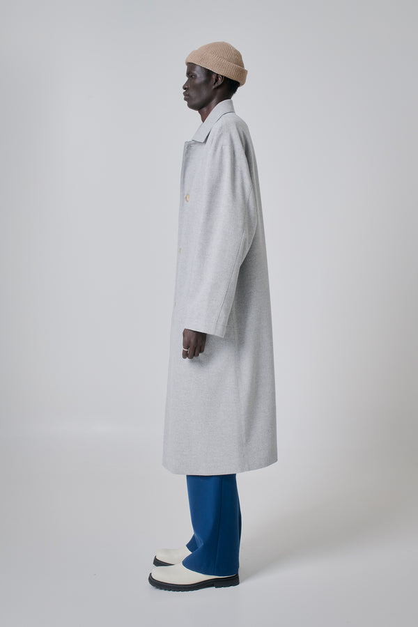 Coat Virgin Wool, Light-Grey