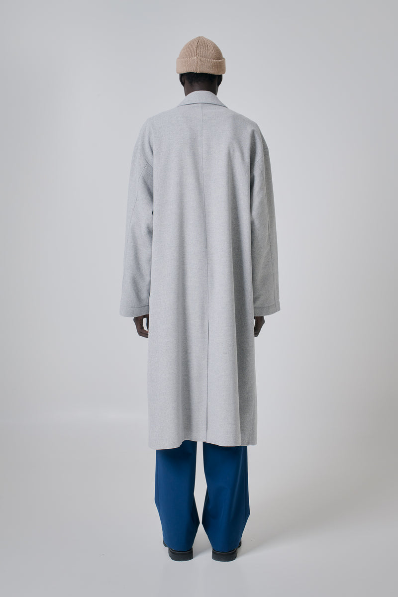 Coat Virgin Wool, Light-Grey