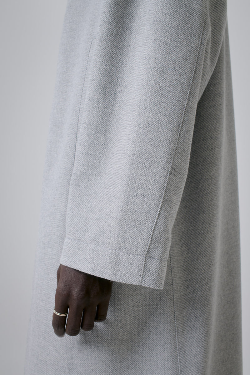 Coat Virgin Wool, Light-Grey