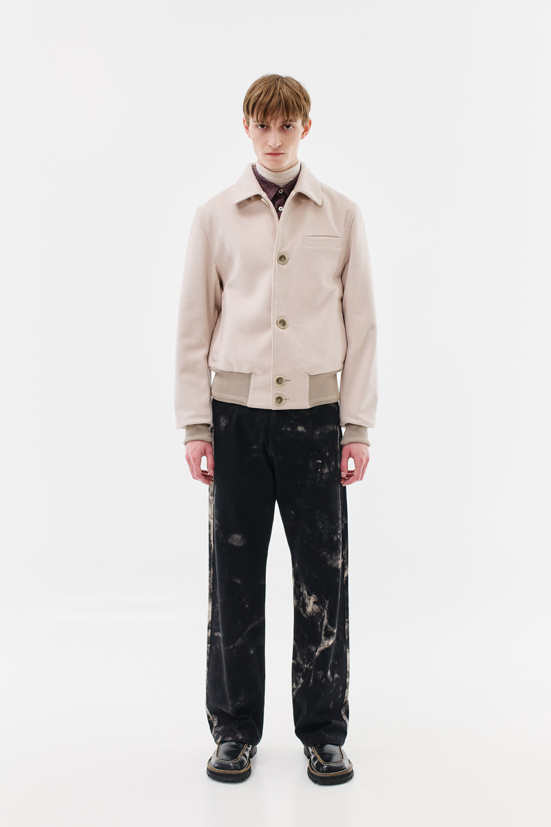 Jacket Virgin Wool-Cashmere Blend, Champagne