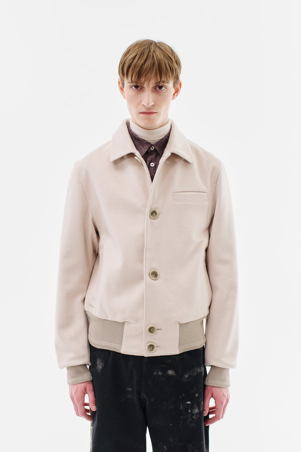 Jacket Virgin Wool-Cashmere Blend, Champagne