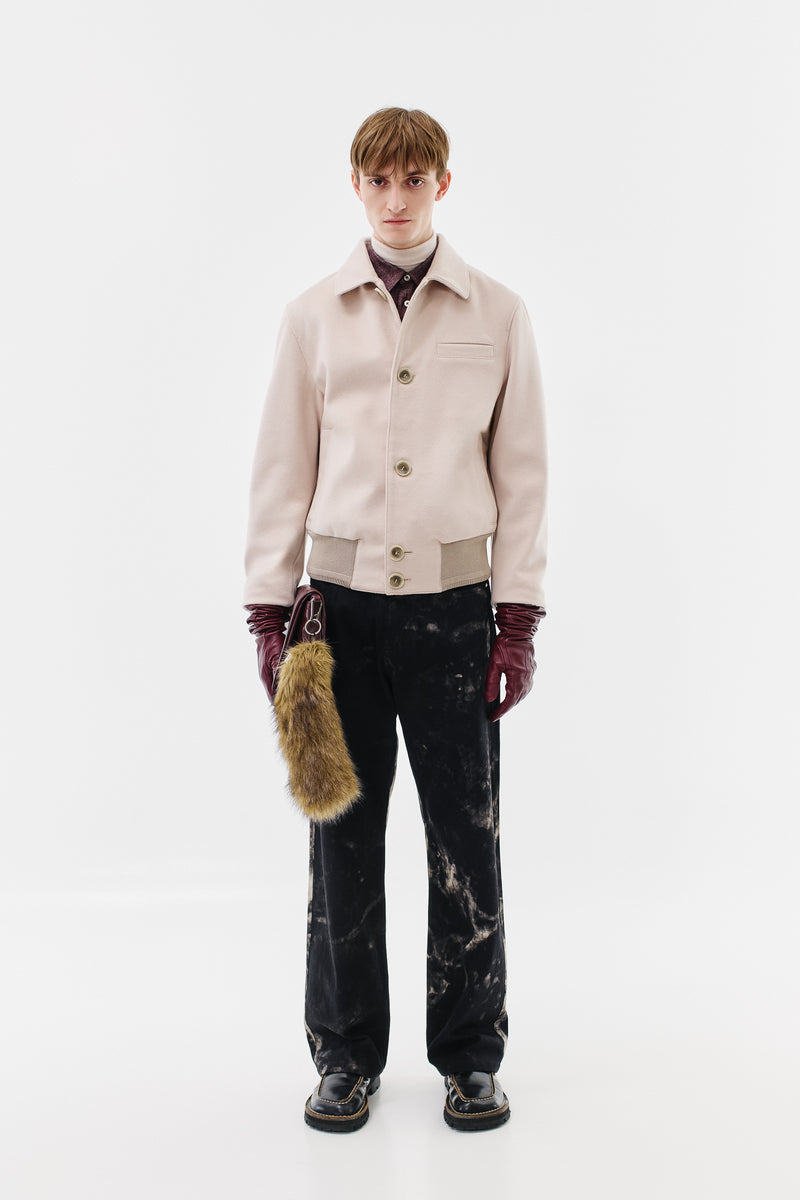 Jacket Virgin Wool-Cashmere Blend, Champagne