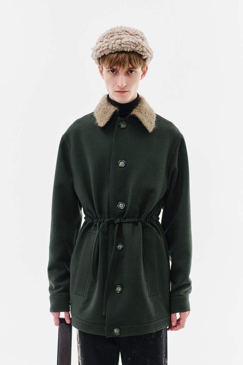 Parka Virgin Wool, Olive