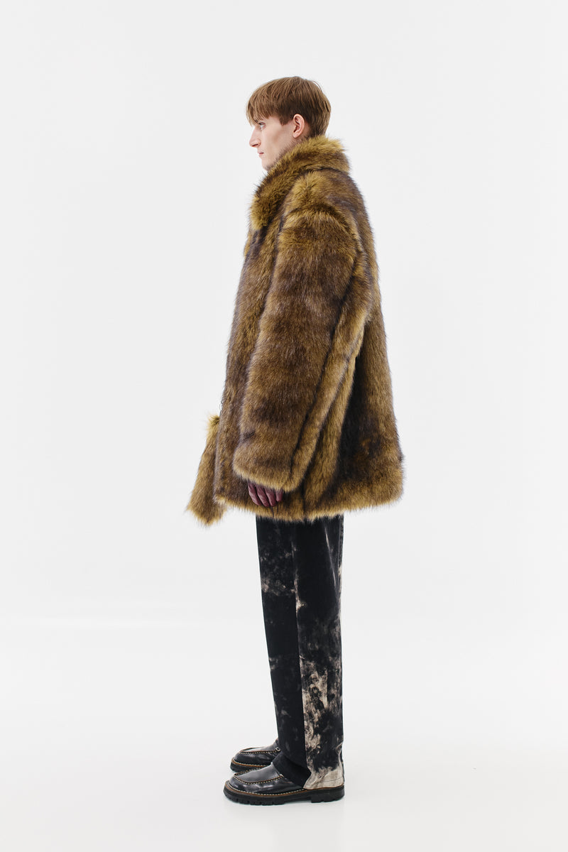 COMING  SOON - Jacket Faux-Fur, Brown