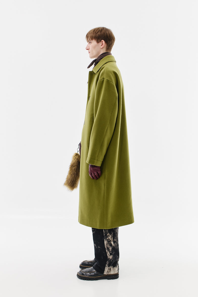 Coat Pure Cashmere, Bright Olive