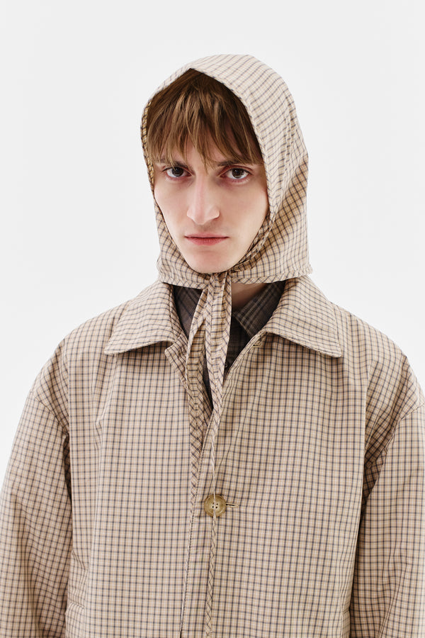 COMING SOON-Rain Hood Waterproof Nylon, Checked