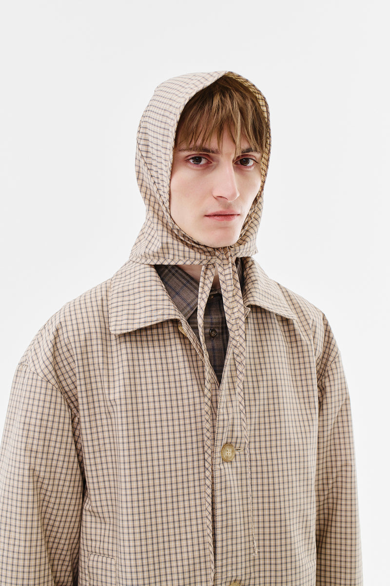 COMING SOON-Rain Hood Waterproof Nylon, Checked