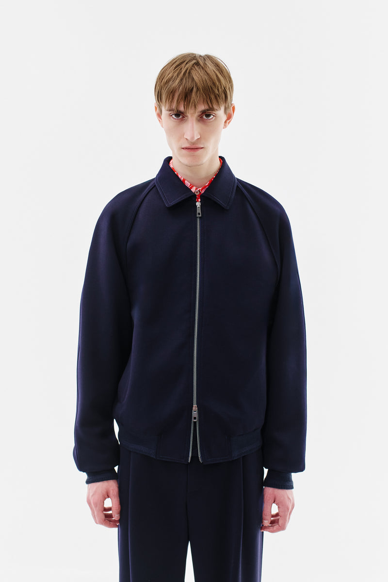 Blouson Virgin Wool, Navy