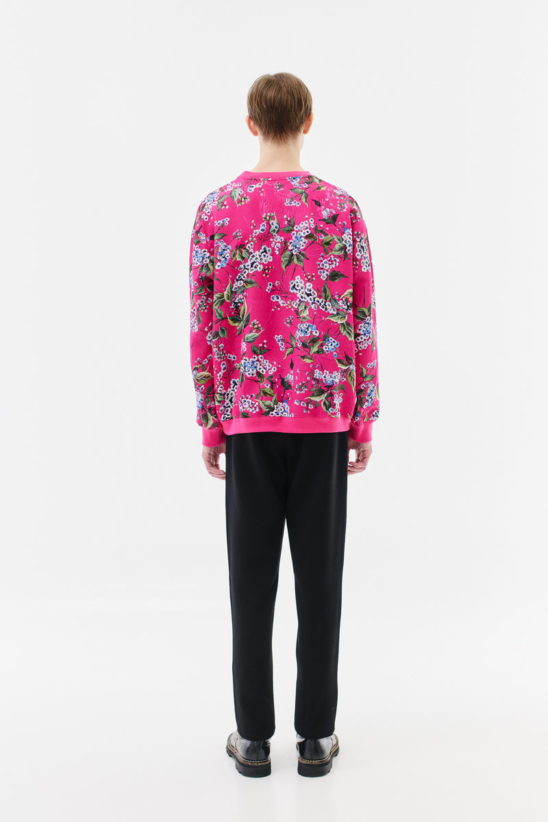 Sweater Floral, Pink