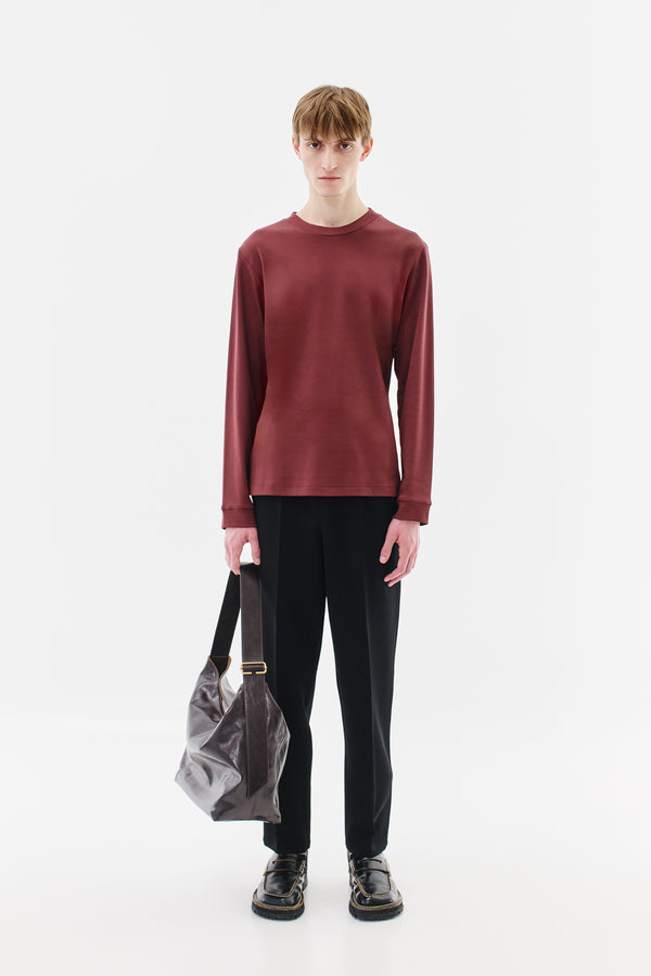 Longsleeve Soft Cotton, Ruby