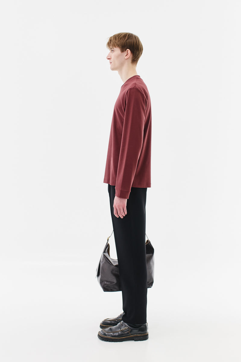 Longsleeve Soft Cotton, Ruby