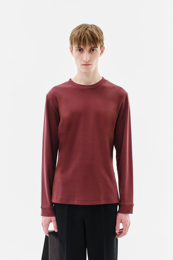 Longsleeve Soft Cotton, Ruby
