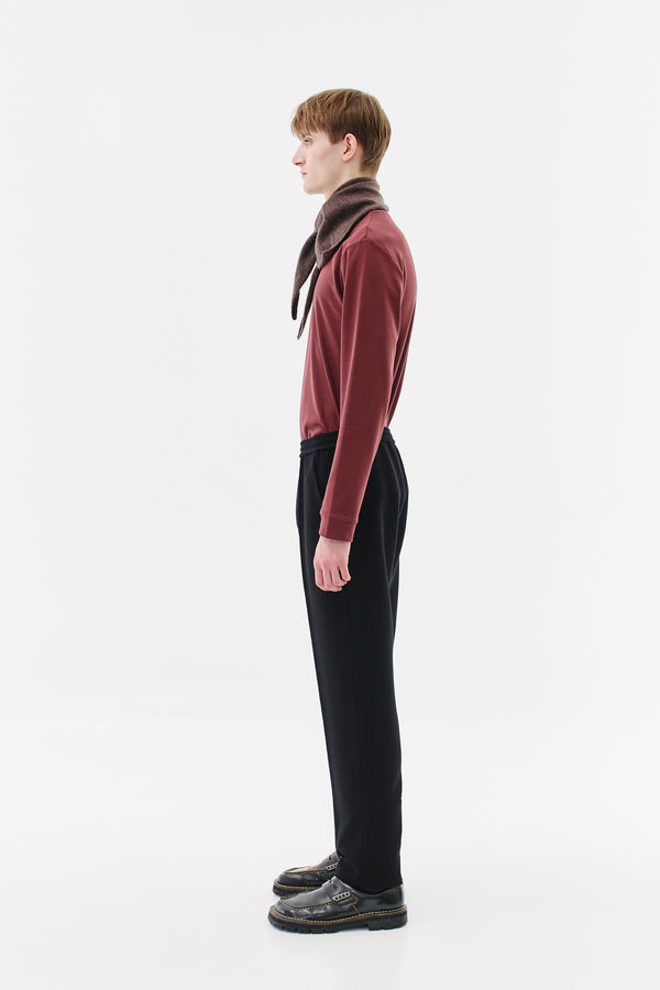 Trackpants Stretch Virgin Wool, Black