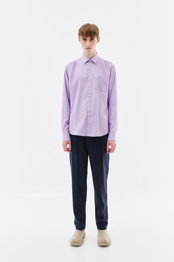 Shirt Slim Tencel, Lilac