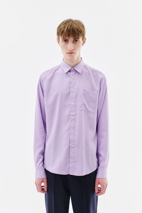 Shirt Slim Tencel, Lilac