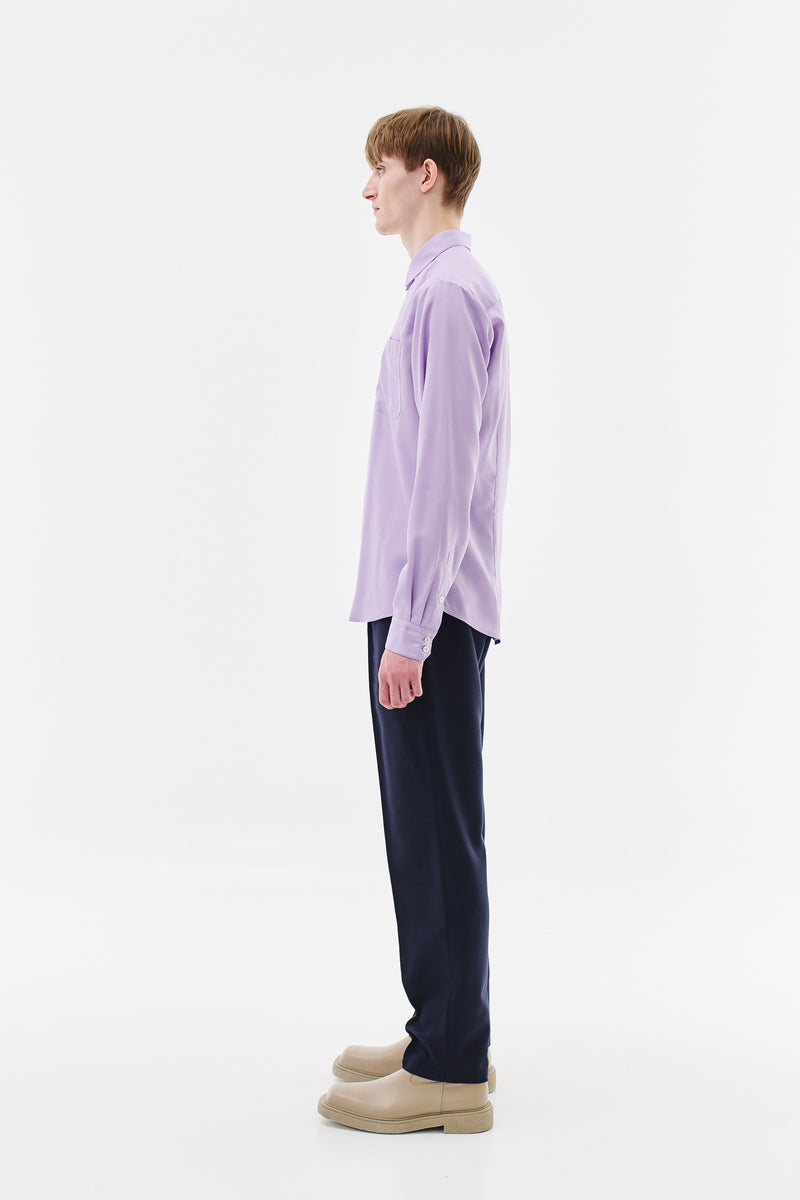 Shirt Slim Tencel, Lilac