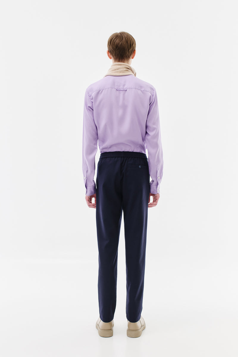 Trackpants Virgin Wool, Navy