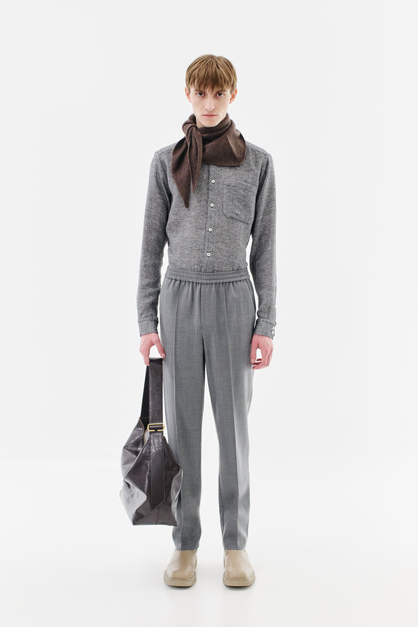 Trackpants Virgin Wool, Light-Grey