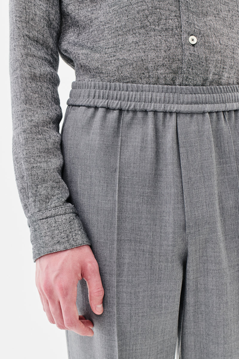 Trackpants Virgin Wool, Light-Grey