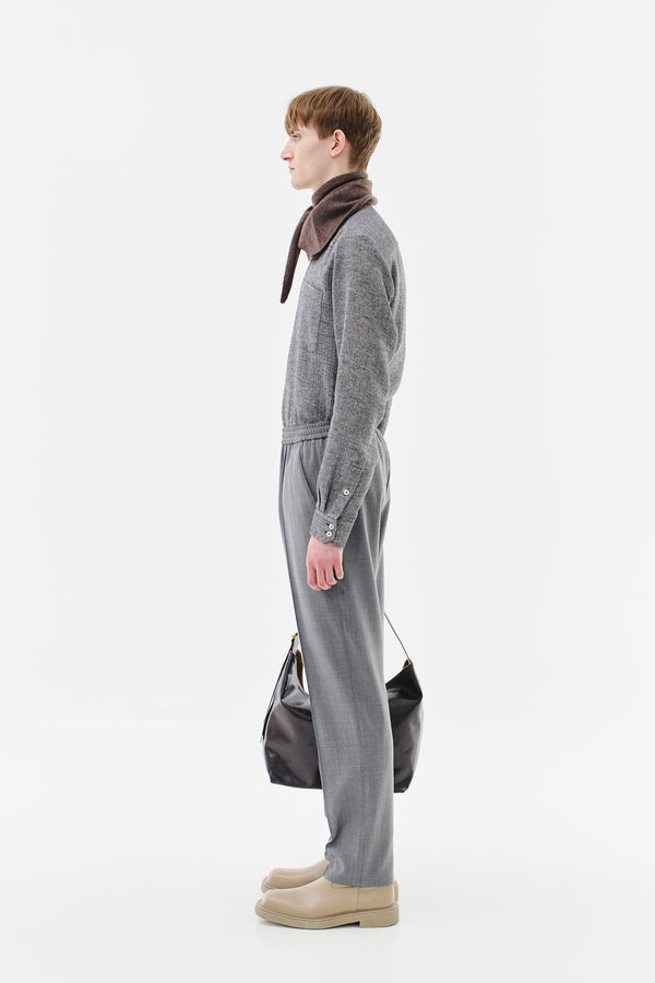 Trackpants Virgin Wool, Light-Grey