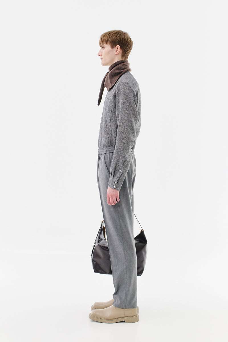 Trackpants Virgin Wool, Light-Grey