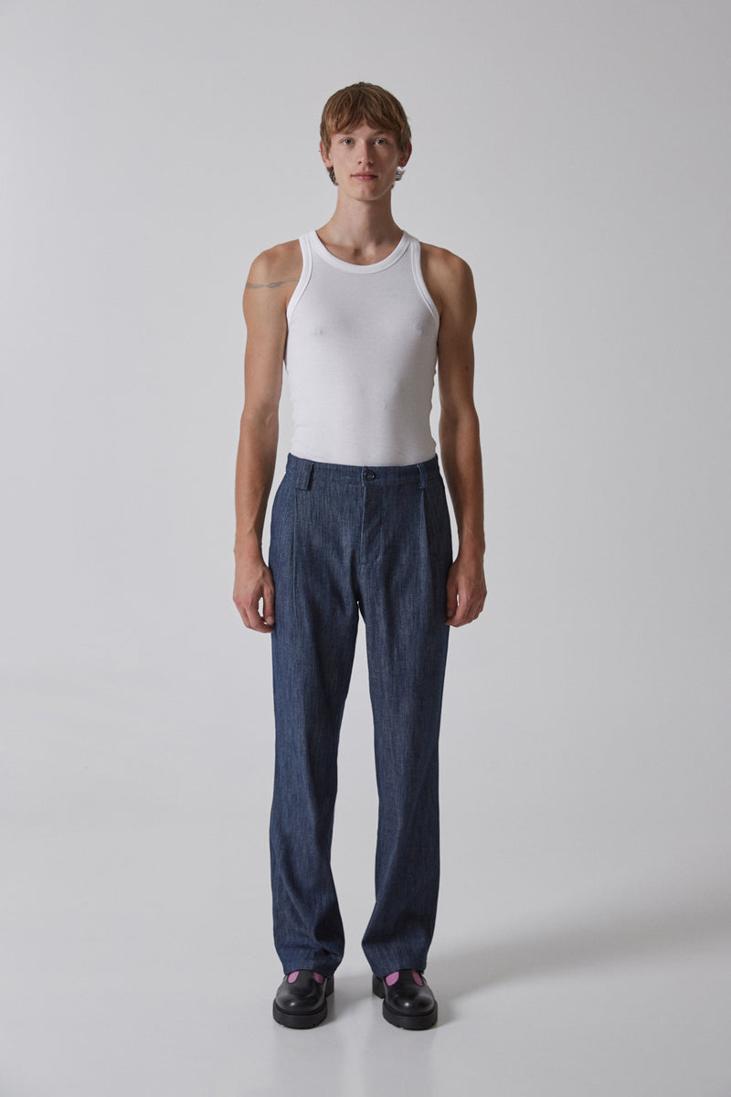 Trousers Pleated, Denim