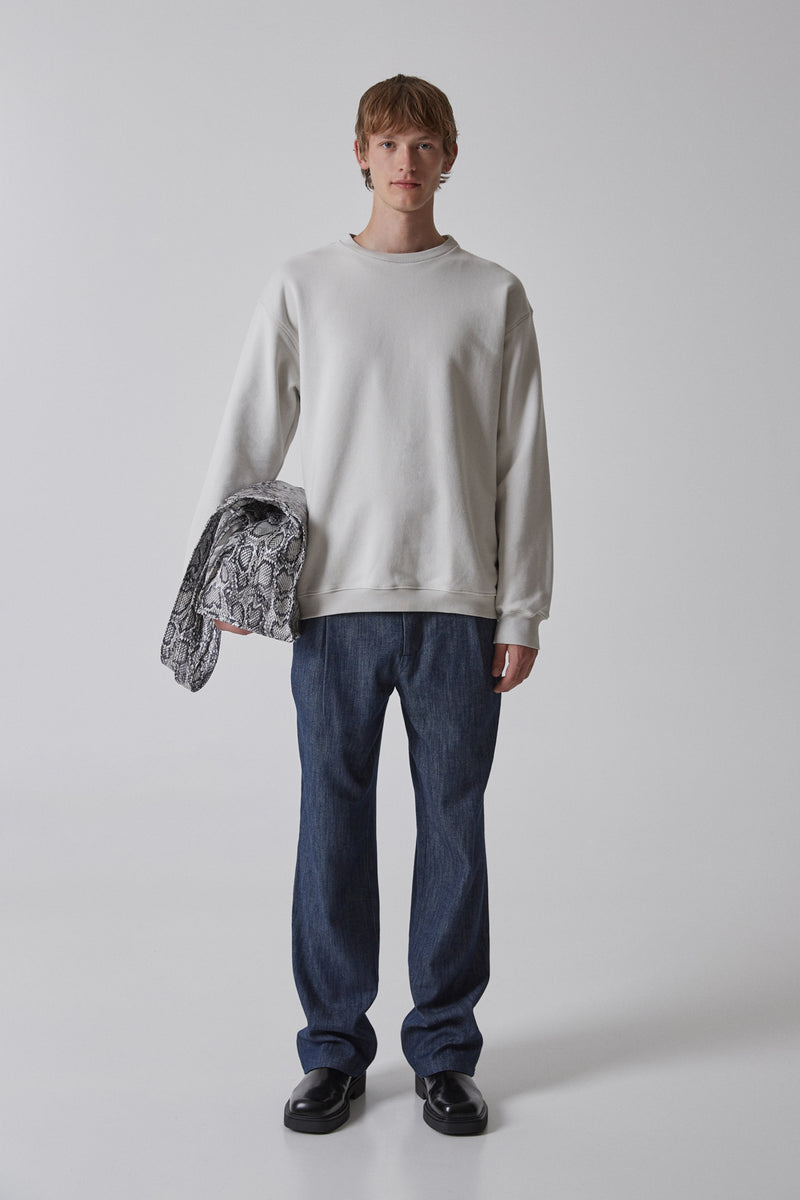 Sweater Organic Cotton, Soft Grey