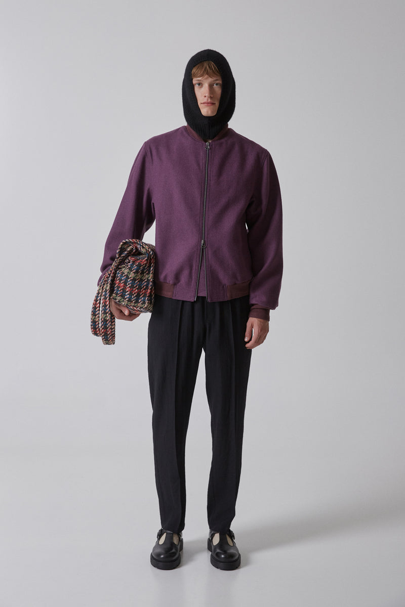 Bomber Virgin Wool, Berry