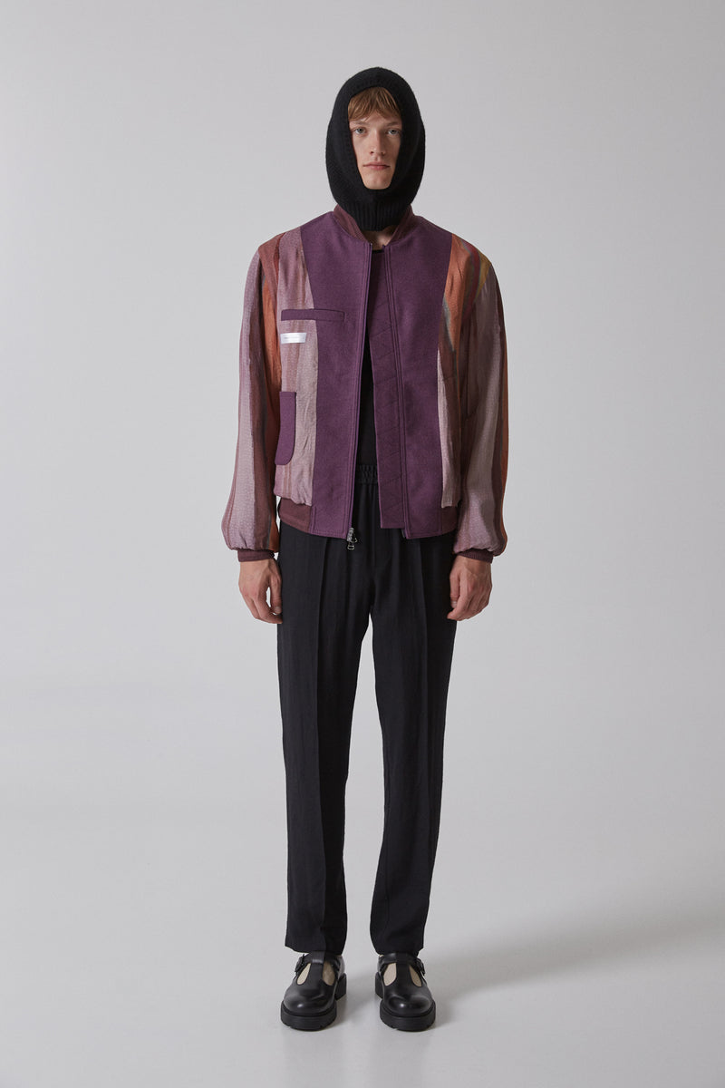 Bomber Virgin Wool, Berry