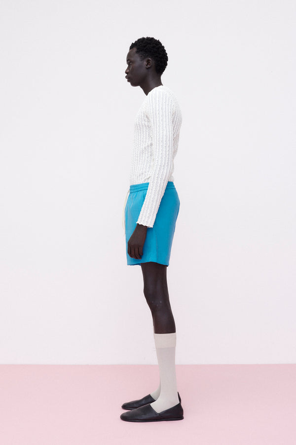 Shorts Cupro, Turquoise