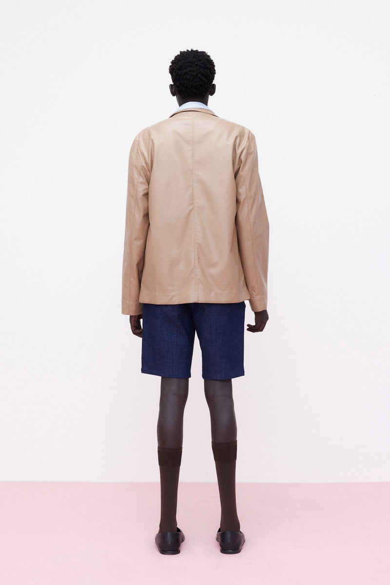 Jacket Faux Leather, Brown