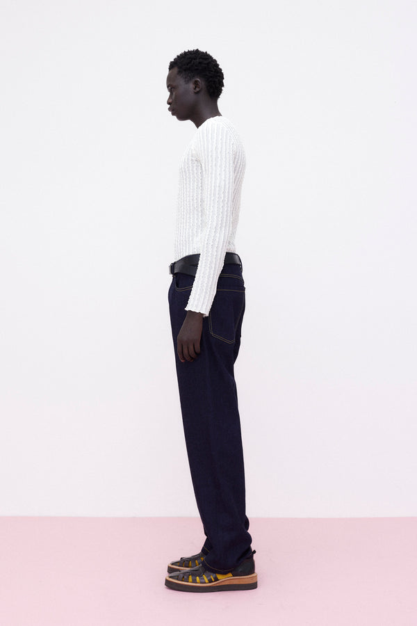 Jeans Wide Leg, Blue Denim
