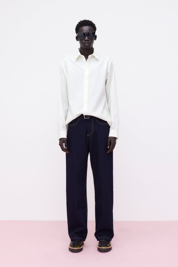 Shirt Classic Virgin Wool, Off-White
