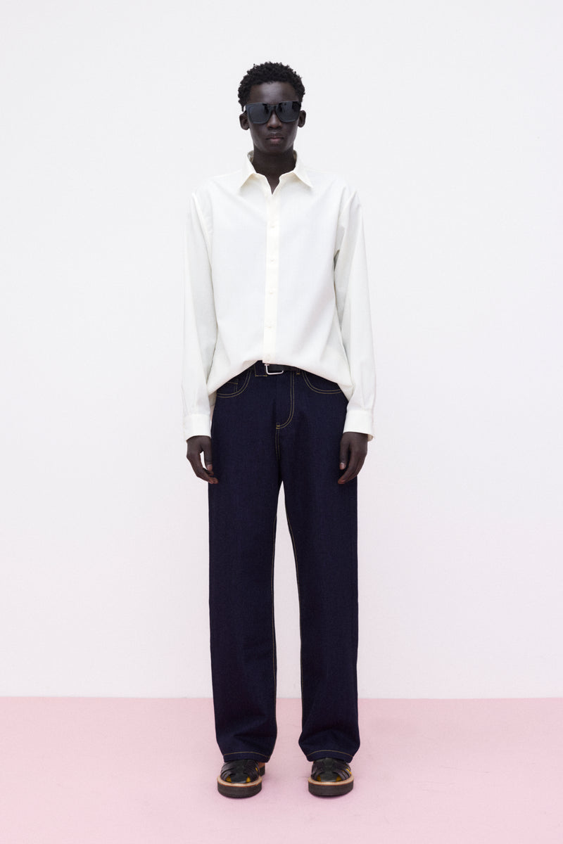 Shirt Classic Virgin Wool, Off-White
