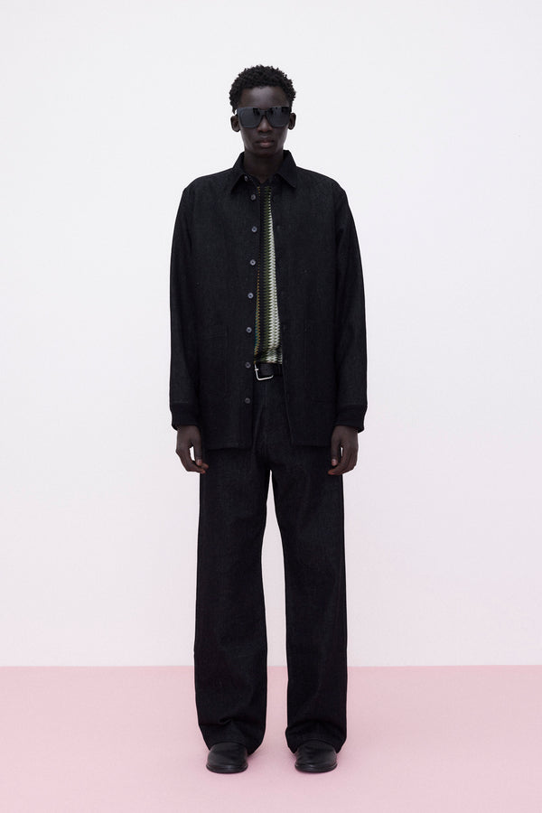 Overshirt Denim, Black