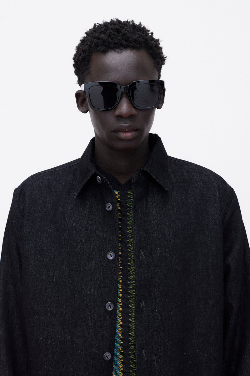 Overshirt Denim, Black