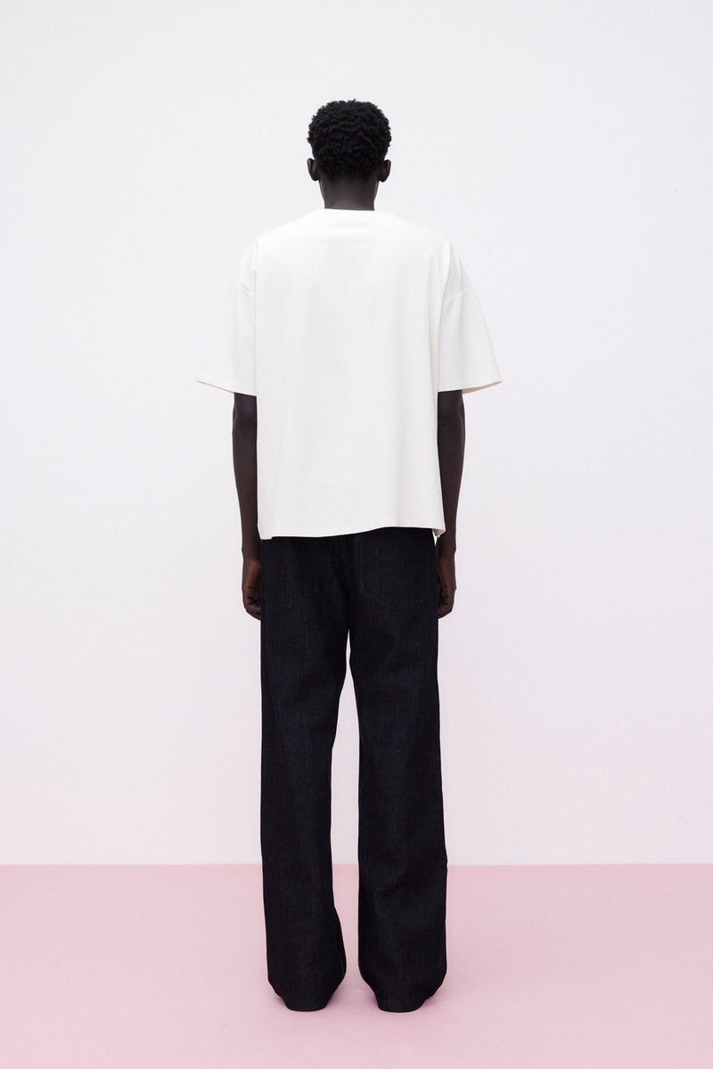 T-Shirt Oversized Cotton, Off-White