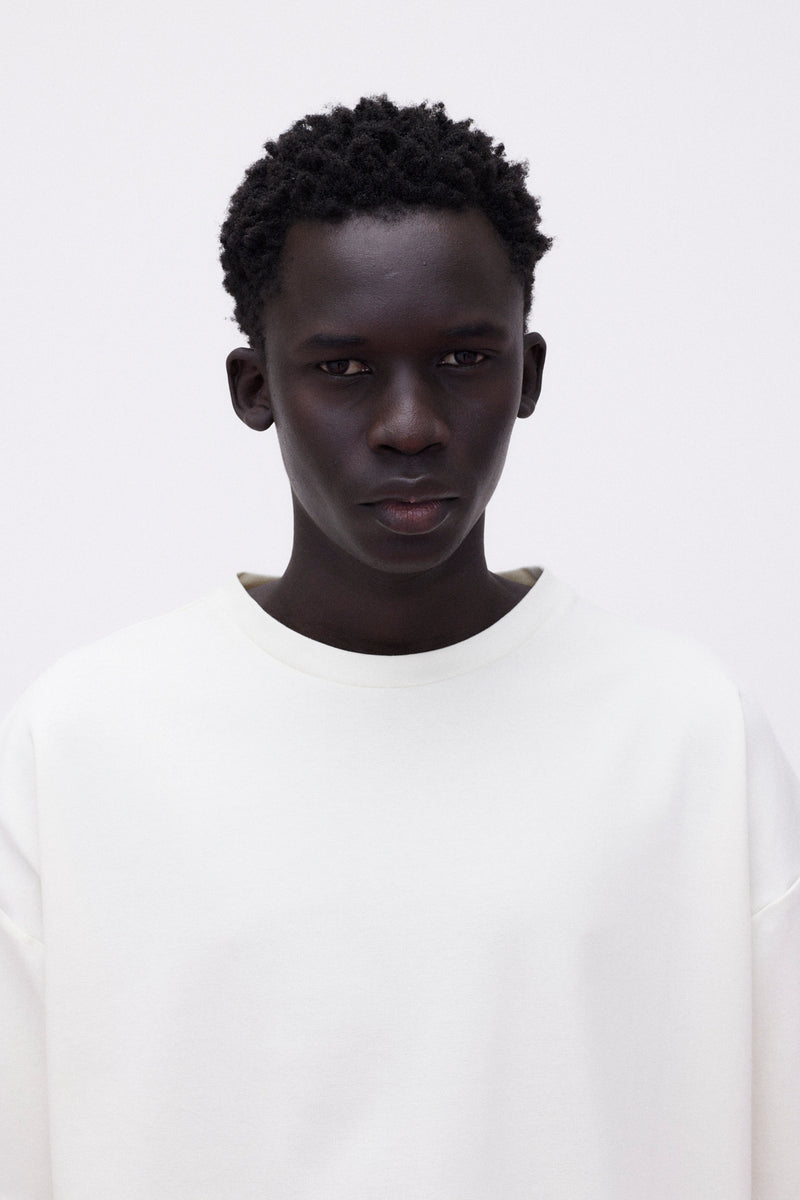 T-Shirt Oversized Cotton, Off-White