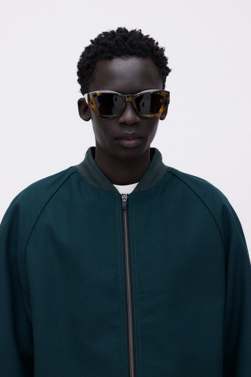 Baseball Jacket Virgin Wool IWS, Green