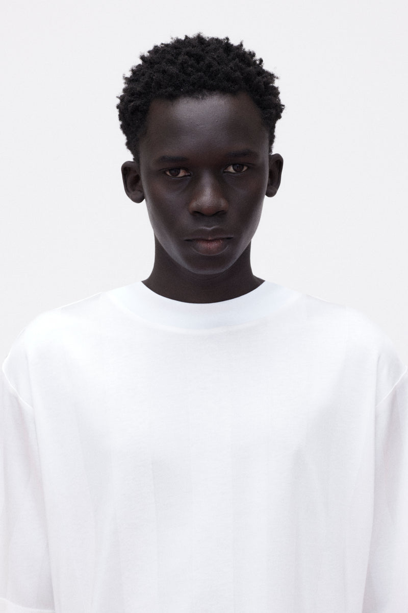 T-Shirt Striped Viscose, Off-White