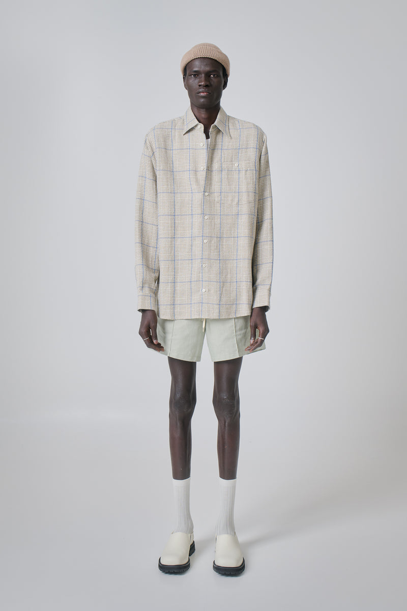 Classic Cotton Checked, Blue-Beige