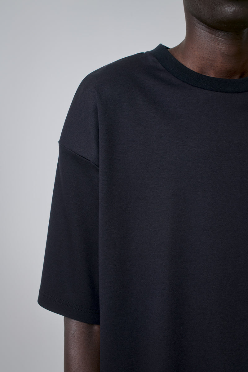 T-Shirt Oversized Bamboo Blend, Black