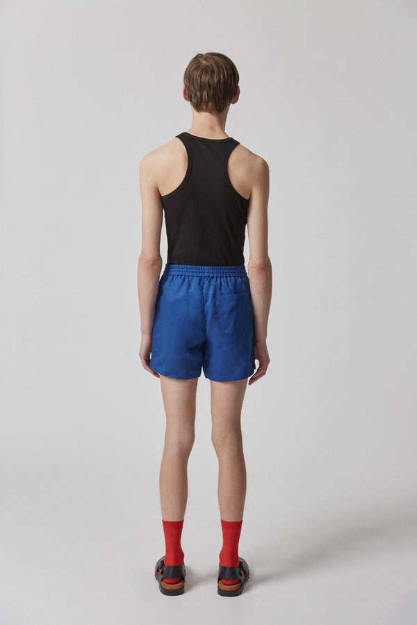Shorts Linen, Royal Blue