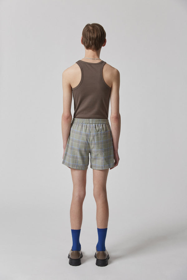 Shorts Cotton, Checked