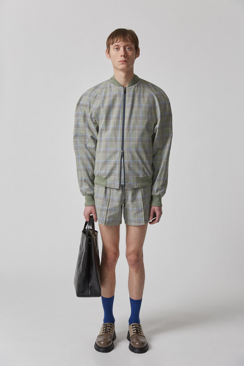 Bomber Checked Cotton