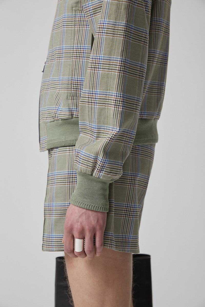 Bomber Checked Cotton