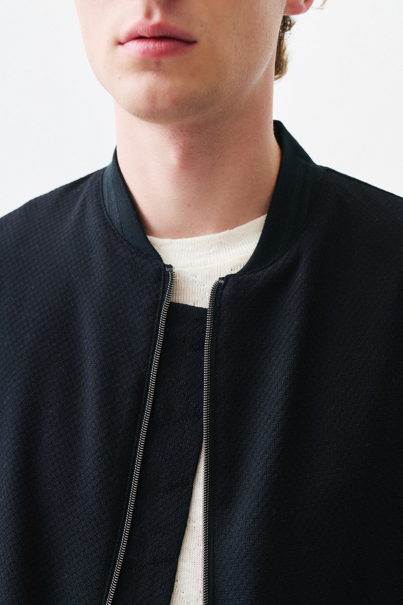 Bomber Virgin Wool, Black