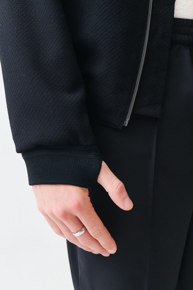 Bomber Virgin Wool, Black